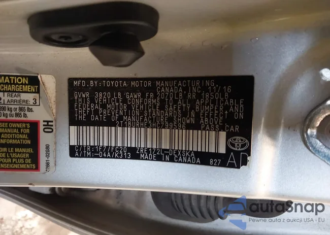 2T1BURHE3HC799596: 43976425