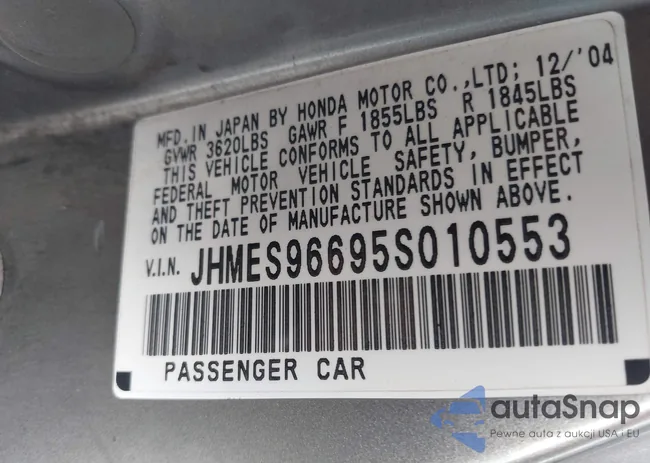 JHMES96695S010553: 43976515