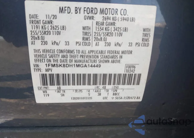 1FMSK8DH1MGA14449: 43976608