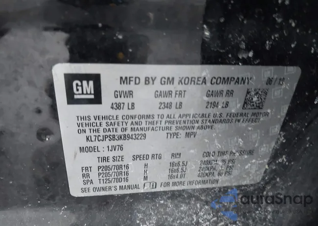 KL7CJPSB3KB943229: 43976639