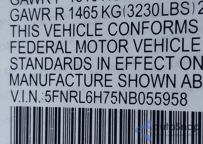 5FNRL6H75NB055958: 43977821
