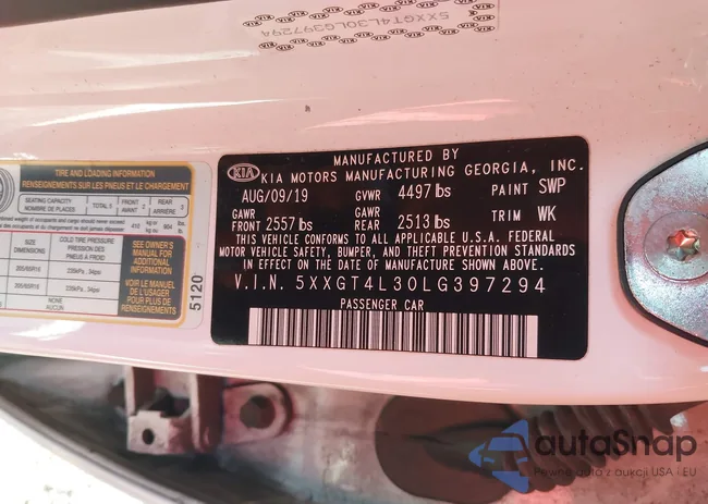 5XXGT4L30LG397294: 43977853