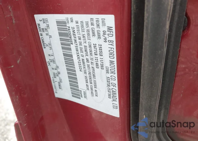 2MEFM75W5XX725334: 43978093