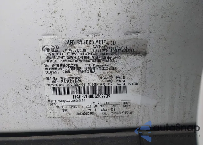 1FAHP2F88DG202739: 43978286