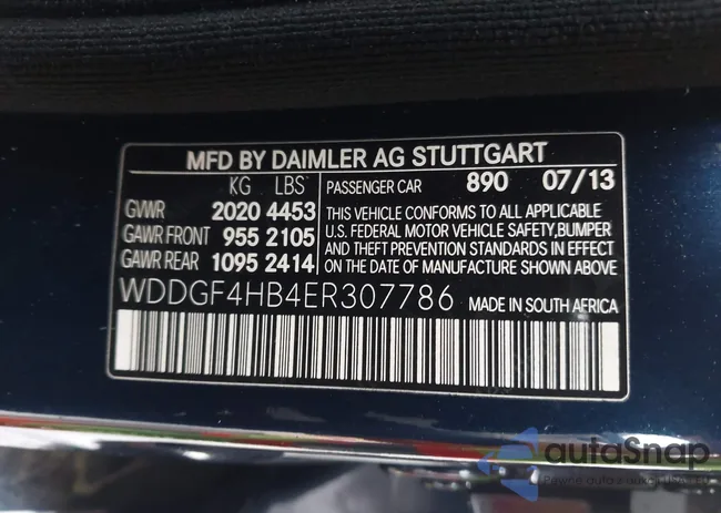 WDDGF4HB4ER307786: 43977306