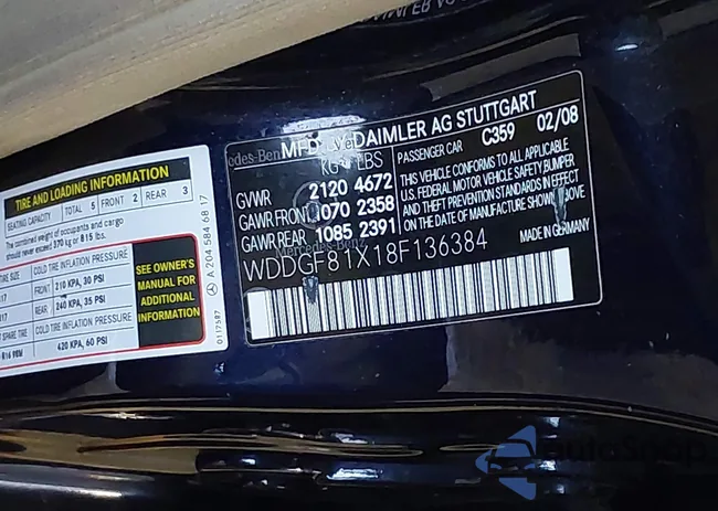 WDDGF81X18F136384: 43977355