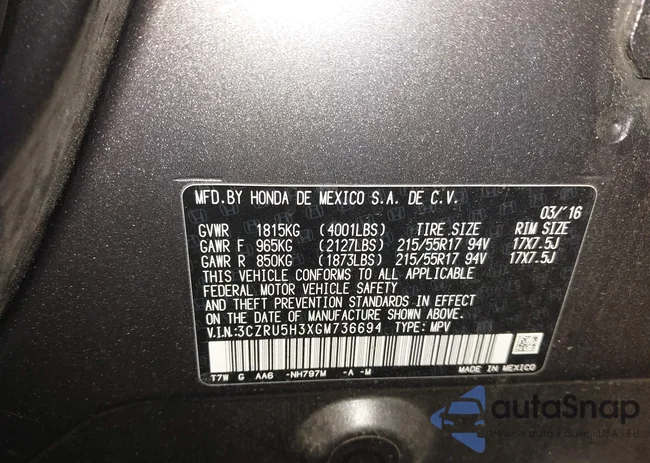 3CZRU5H3XGM736694: 43977537