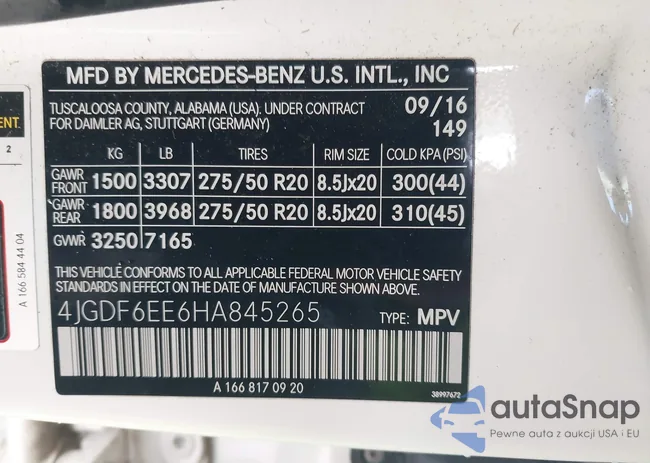 4JGDF6EE6HA845265: 43977602