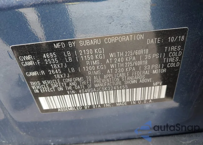 4S4BSAJC5K3245455: 43978831