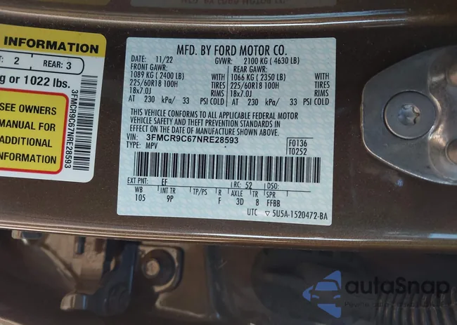 3FMCR9C67NRE28593: 43978877