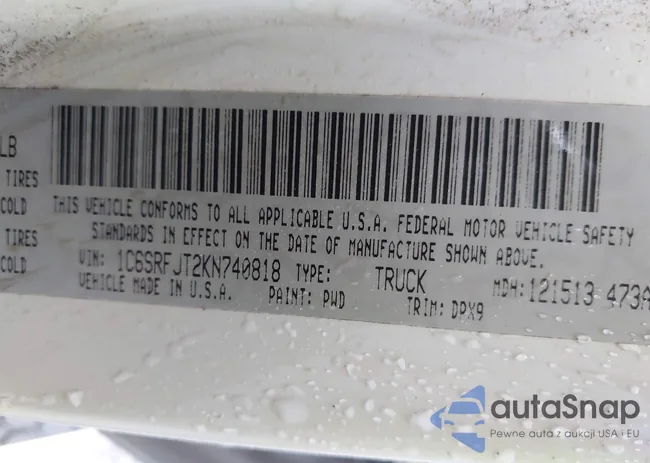 1C6SRFJT2KN740818: 43978941