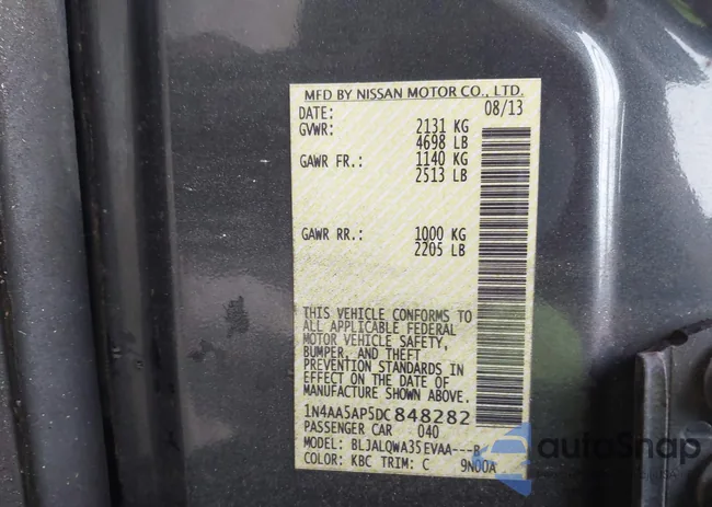 1N4AA5AP5DC848282: 43979042