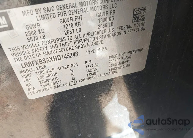 LRBFXBSAXHD145248: 43979110