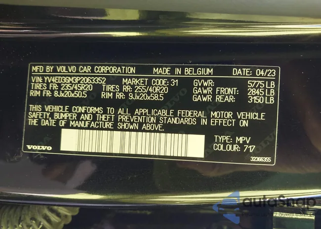 YV4ED3GM3P2063352: 43979280