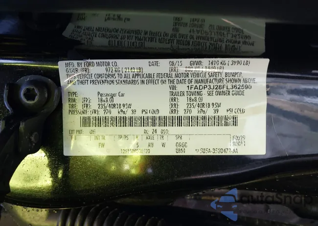 1FADP3J28FL362590: 43978595