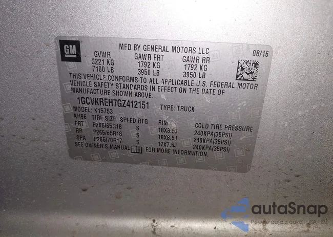 1GCVKREH7GZ412151: 43978611