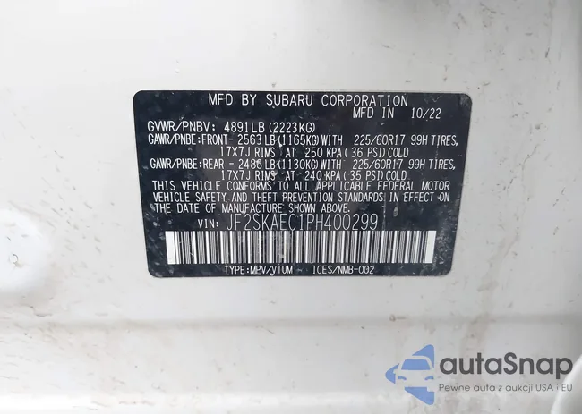 JF2SKAEC1PH400299: 43978664