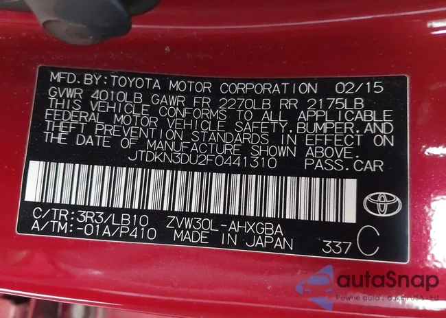 JTDKN3DU2F0441310: 43979883