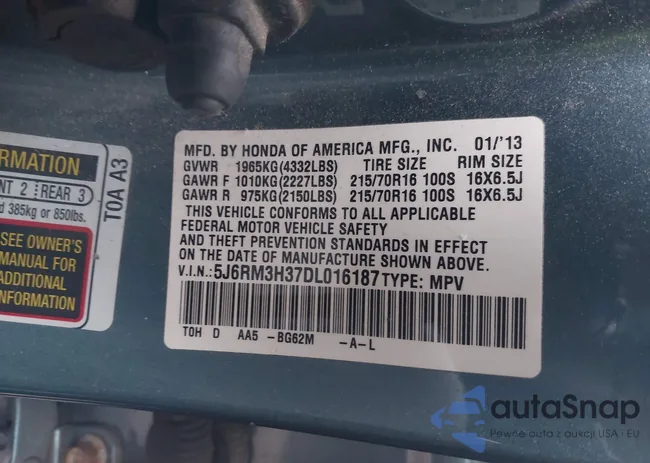 5J6RM3H37DL016187: 43979921