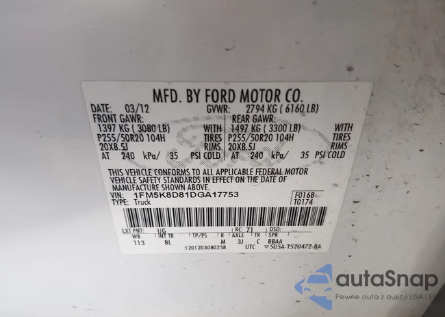 1FM5K8D81DGA17753: 43979948