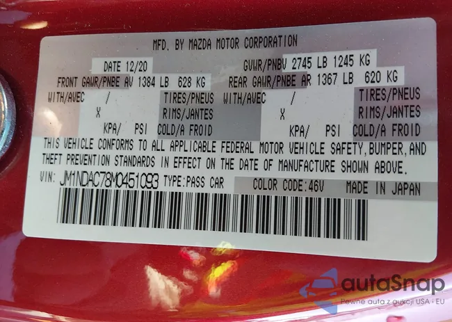 JM1NDAC78M0451093: 43979955