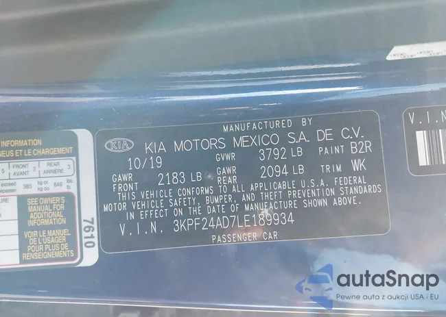 3KPF24AD7LE189934: 43980039