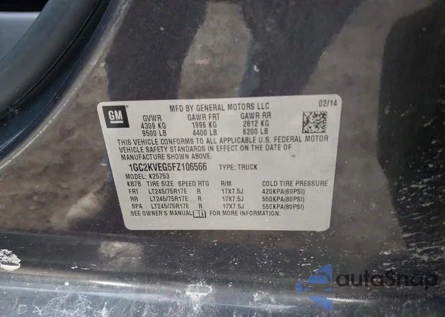 1GC2KVEG5FZ106566: 43980158