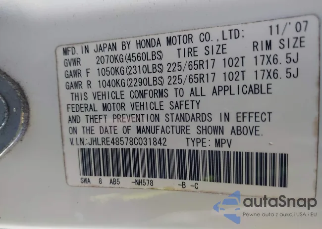 JHLRE48578C031842: 43979349