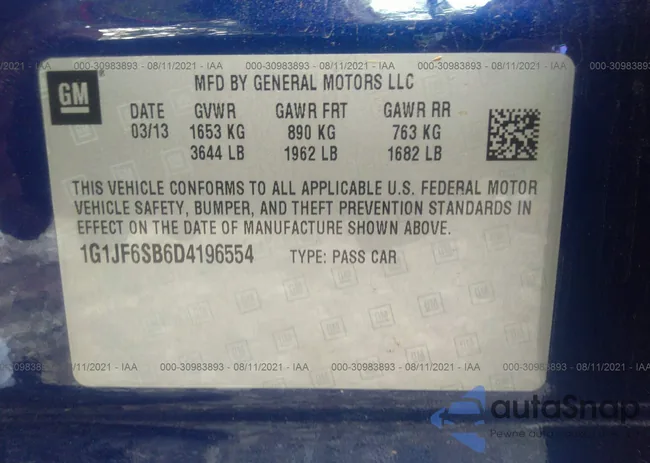 1G1JF6SB6D4196554: 43979404