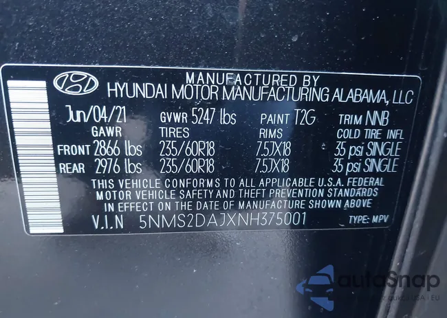 5NMS2DAJXNH375001: 43979405