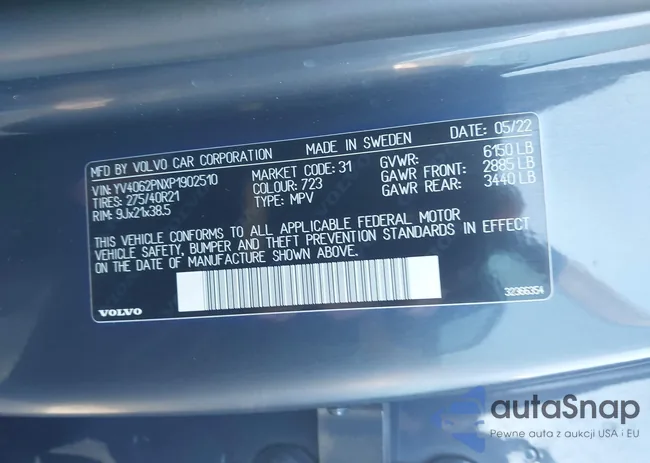 YV4062PNXP1902510: 43979485