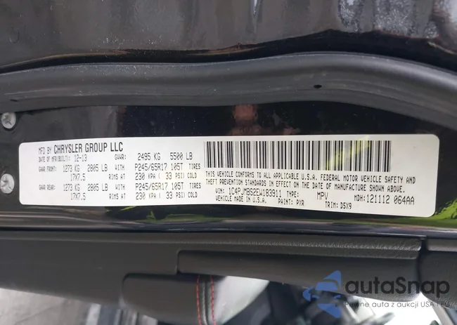 1C4PJMBS2EW183911: 43979564