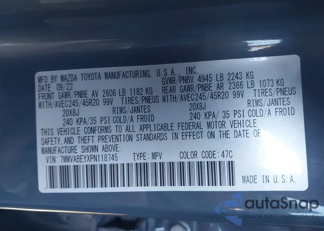 7MMVABEYXPN118745: 43980742