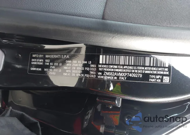 ZN682AVMXP7409279: 43981027