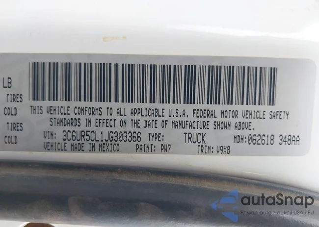 3C6UR5CL1JG303366: 43981204