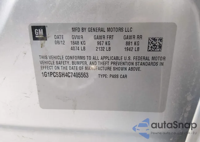 1G1PC5SH4C7405563: 43981207