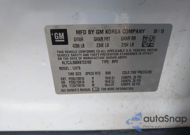 KL7CJLSBXKB753789: 43980357