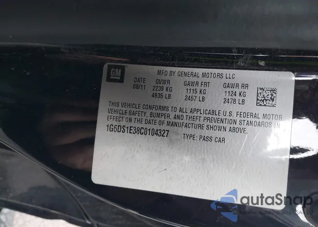 1G6DS1E38C0104327: 43980642