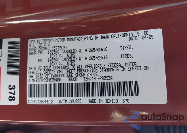 3TMKB5FN9SM035400: 43981876