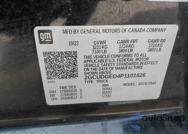 2GCUDGED4P1101826: 43981934