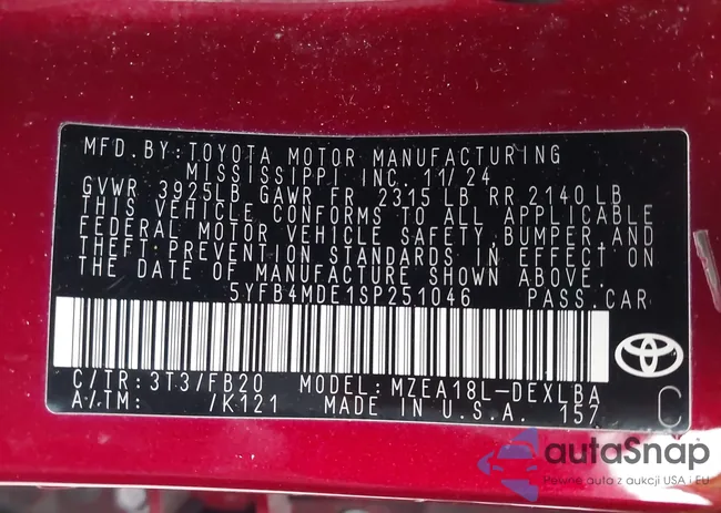 5YFB4MDE1SP251046: 43982087