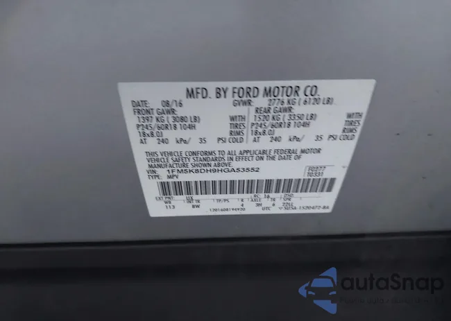 1FM5K8DH9HGA53552: 43982248