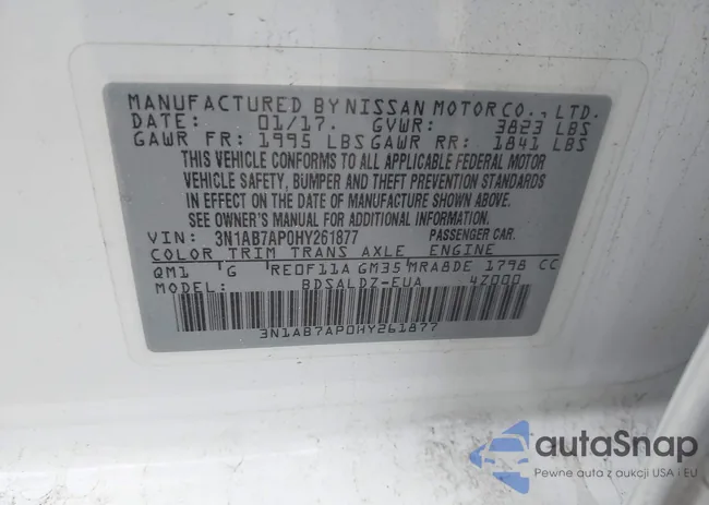 3N1AB7AP0HY261877: 43981345