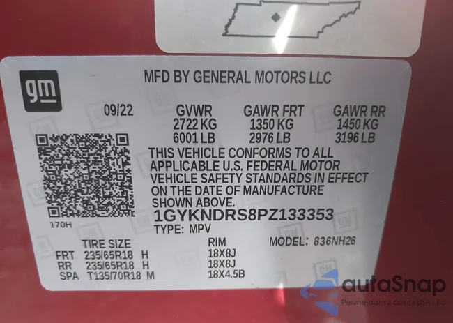 1GYKNDRS8PZ133353: 43981504