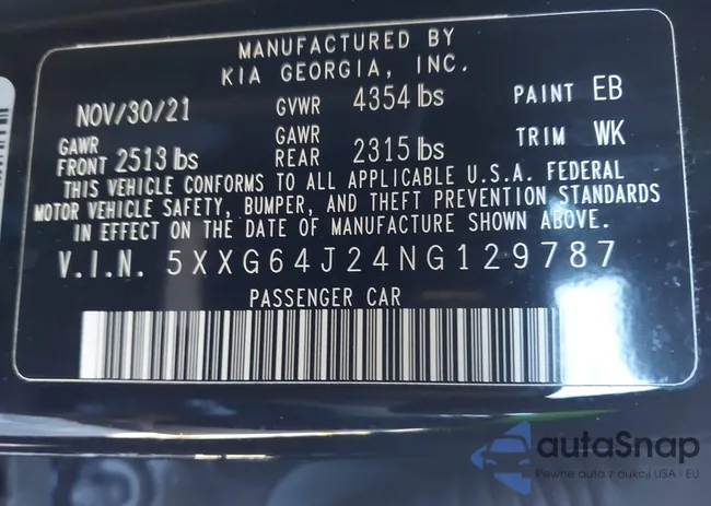 5XXG64J24NG129787: 43982715