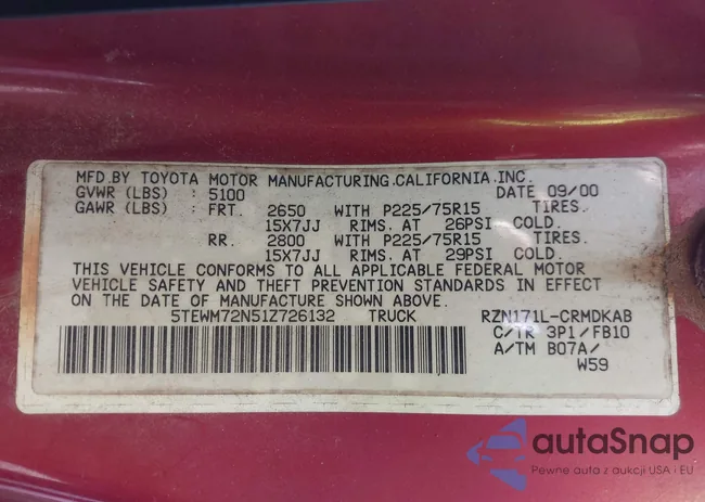 5TEWM72N51Z726132: 43982902