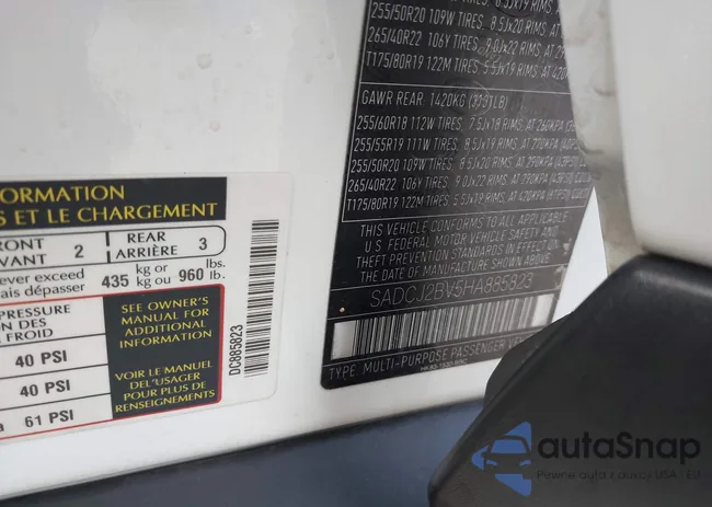 SADCJ2BV5HA885823: 43982908