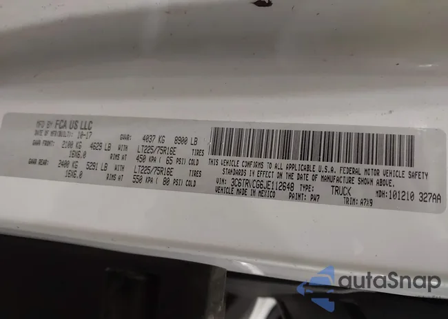 3C6TRVCG6JE112648: 43983045