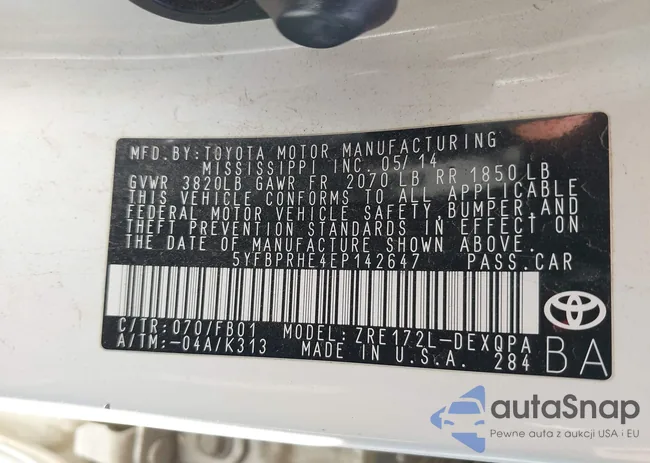 5YFBPRHE4EP142647: 43983132