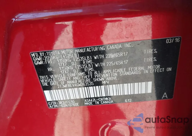 2T3WFREV4GW263535: 43983176